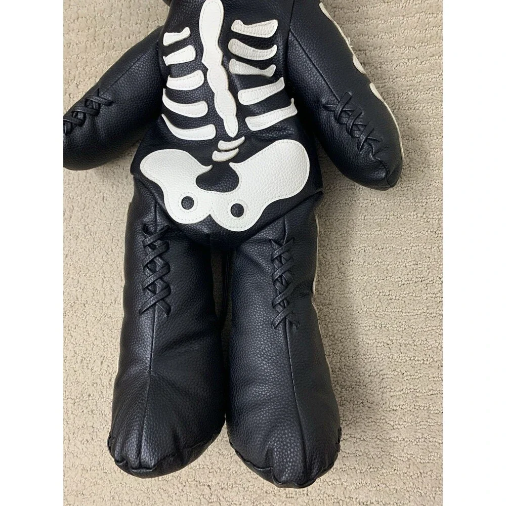 Black Skeleton Stuffed Teddy Bear Backpack Goth 26